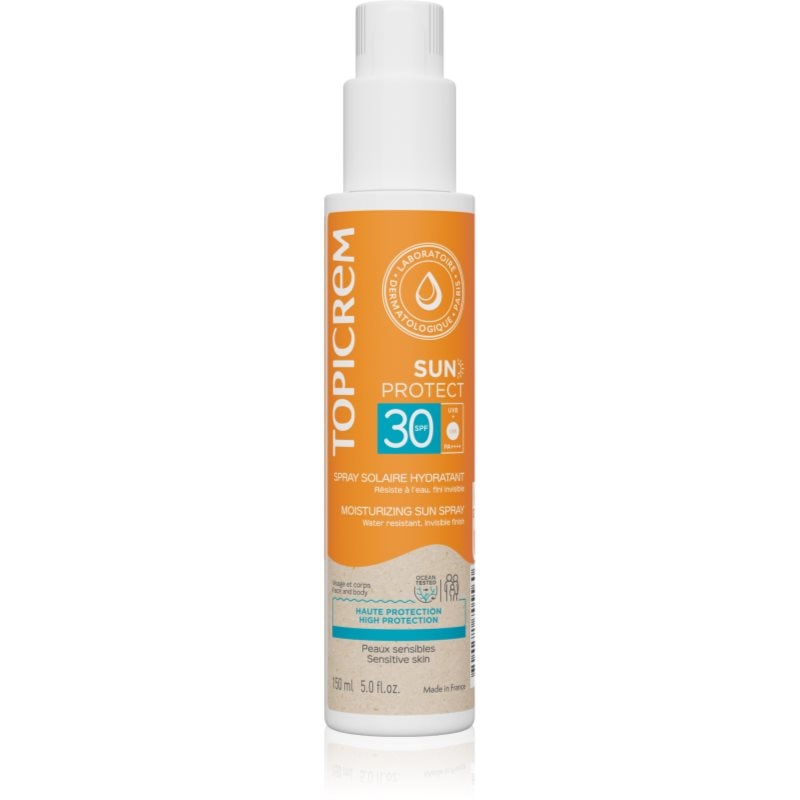 Topicrem Sun Protect Moisturizing Sun Spray защитен спрей с хидратиращ ефект SPF 30 - Грижа за тяло - Сравни цени от 1 магазин с безплатна доставка