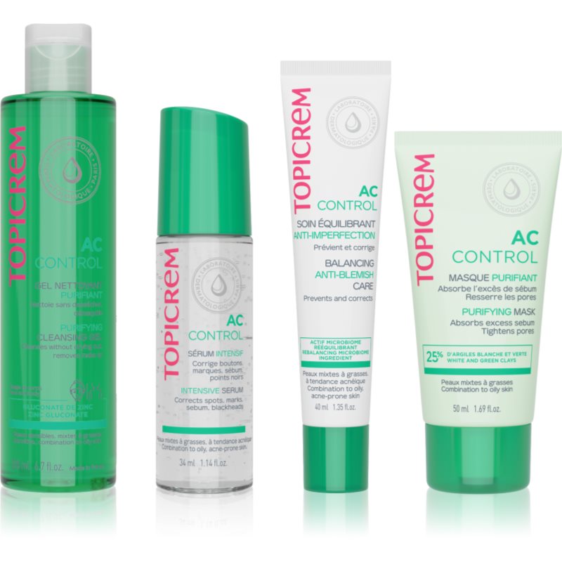 Topicrem Topicrem AC Gift Box комплект за проблемна кожа - Унисекс парфюм - Сравни цени от 1 магазин с безплатна доставка