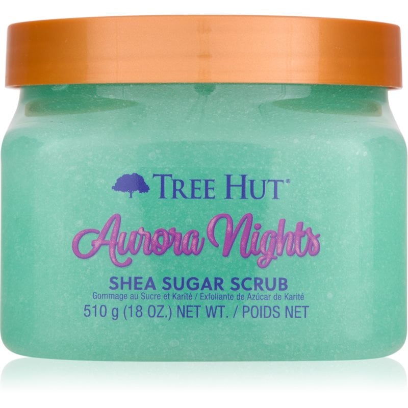 Tree Hut Shea Sugar Scrub Aurora Nights захарен пилинг с масло от шеа