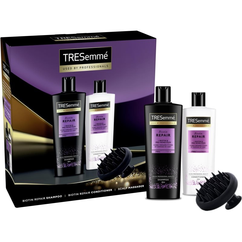 TRESemmé Biotin Repair Set подаръчен комплект за увредена коса ProStyleTech - Комплект - Сравни цени от 1 магазин с безплатна доставка