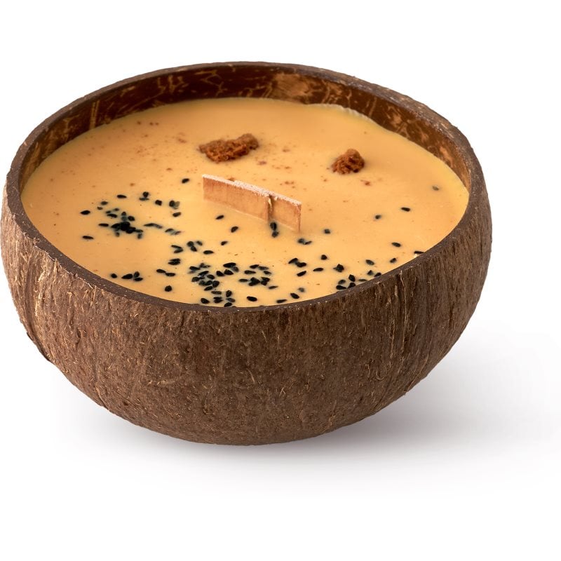Tropicandle Vanilla & Caramel ароматна свещ с дървен фитил