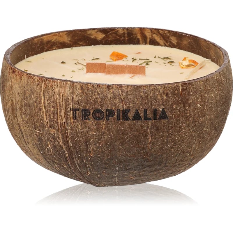 Tropicandle Sandalwood & Tangerine ароматна свещ с дървен фитил