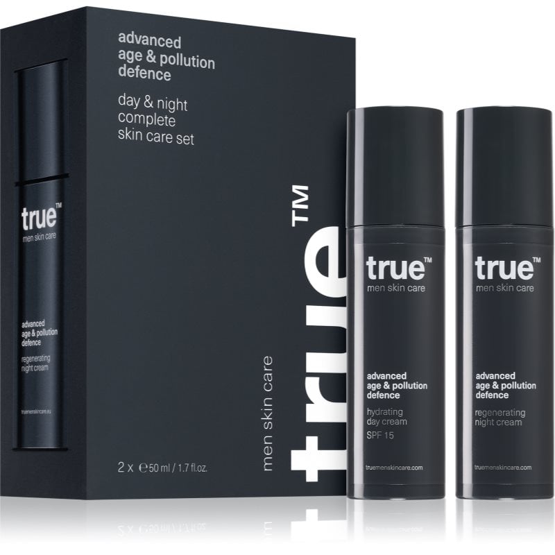 true men skin care Day & night complete skin care set комплект за грижа за лице дневен и нощен за мъже