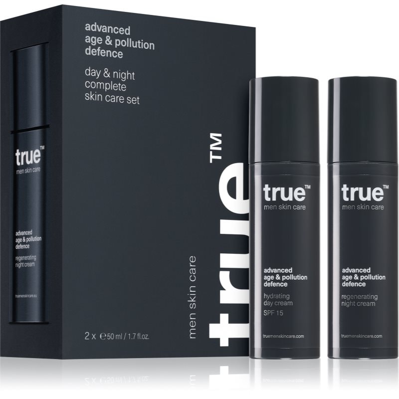 true men skin care Day & night complete skin care set комплект за грижа за лице дневен и нощен за мъже - Комплект - Сравни цени от 1 магазин с безплатна доставка
