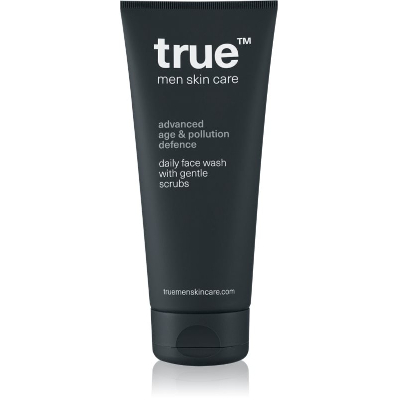 true men skin care true men skin care Daily face wash with gentle scrubs ексфолиращ почистващ гел за мъже - Мъжки парфюм 200мл - Сравни цени от 1 магазин с безплатна доставка