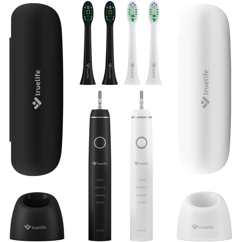TrueLife SonicBrush Compact Duo електрическа звукова четка за зъби, 2 тела - Електроуред - Сравни цени от 1 магазин с безплатна доставка