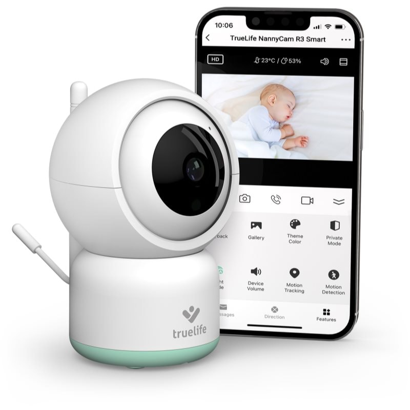 TrueLife NannyCam R3 Smart Цифров видео бебефон - Електроуред - Сравни цени от 1 магазин с безплатна доставка