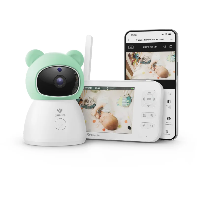 TrueLife NannyCam R6 Dual Smart Цифров видео бебефон - Електроуред - Сравни цени от 1 магазин с безплатна доставка
