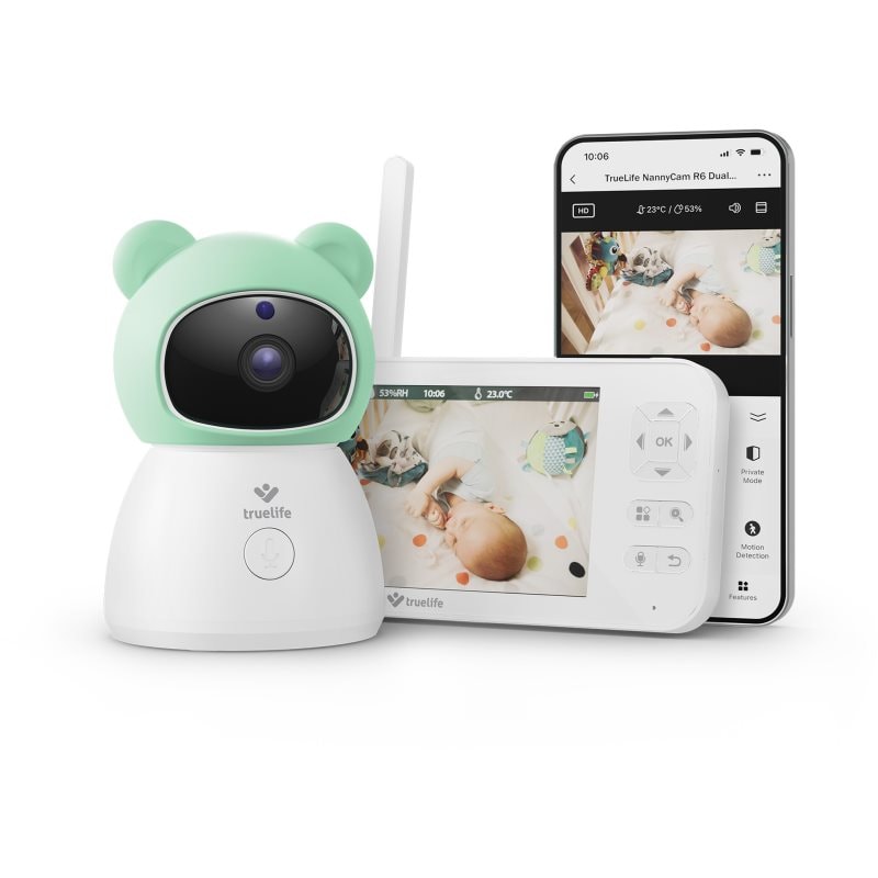 TrueLife NannyCam R6 Dual Smart Цифров видео бебефон - Електроуред - Сравни цени от 1 магазин с безплатна доставка