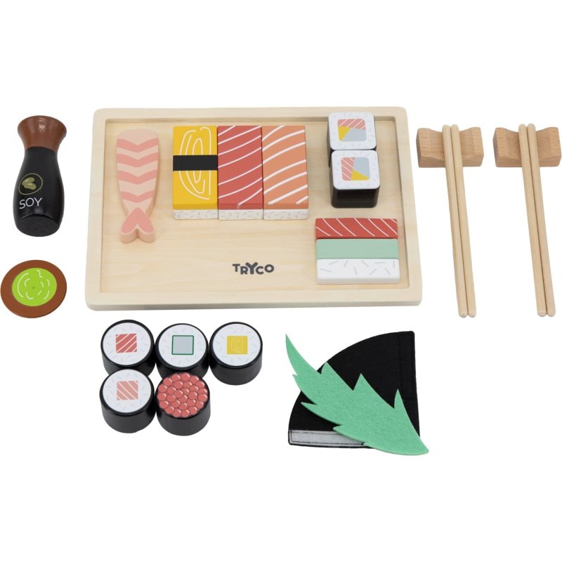 Tryco Wooden Sushi Set играчка от дърво 18m+ - За деца - Сравни цени от 1 магазин с безплатна доставка
