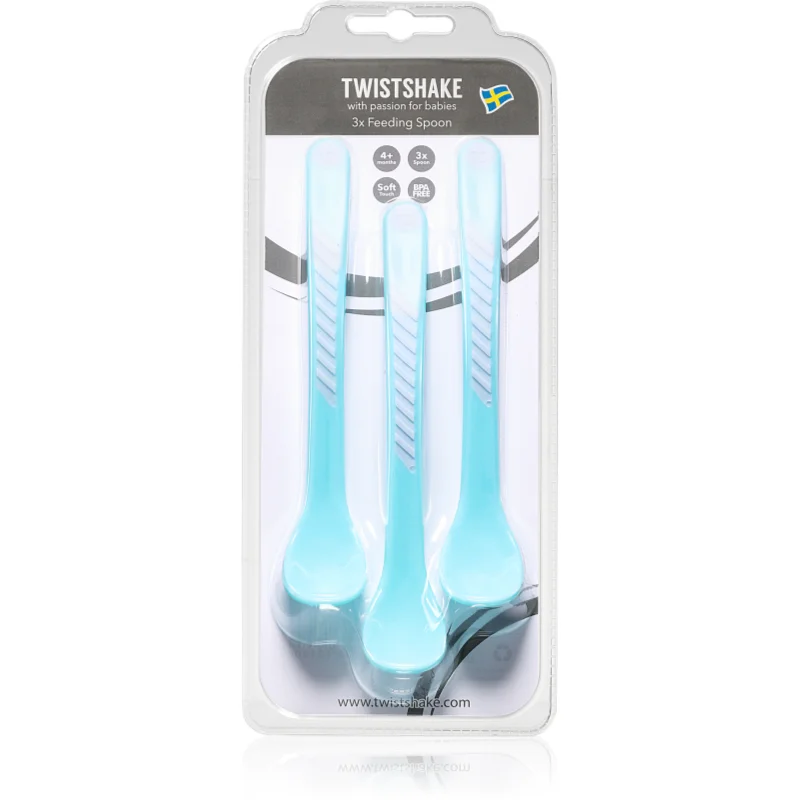 Twistshake Feeding Spoons лъжичка 4+m Pastel Blue