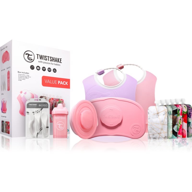 Twistshake Tableware Set for Girl комплект за хранене за деца Pink - За деца - Сравни цени от 1 магазин с безплатна доставка