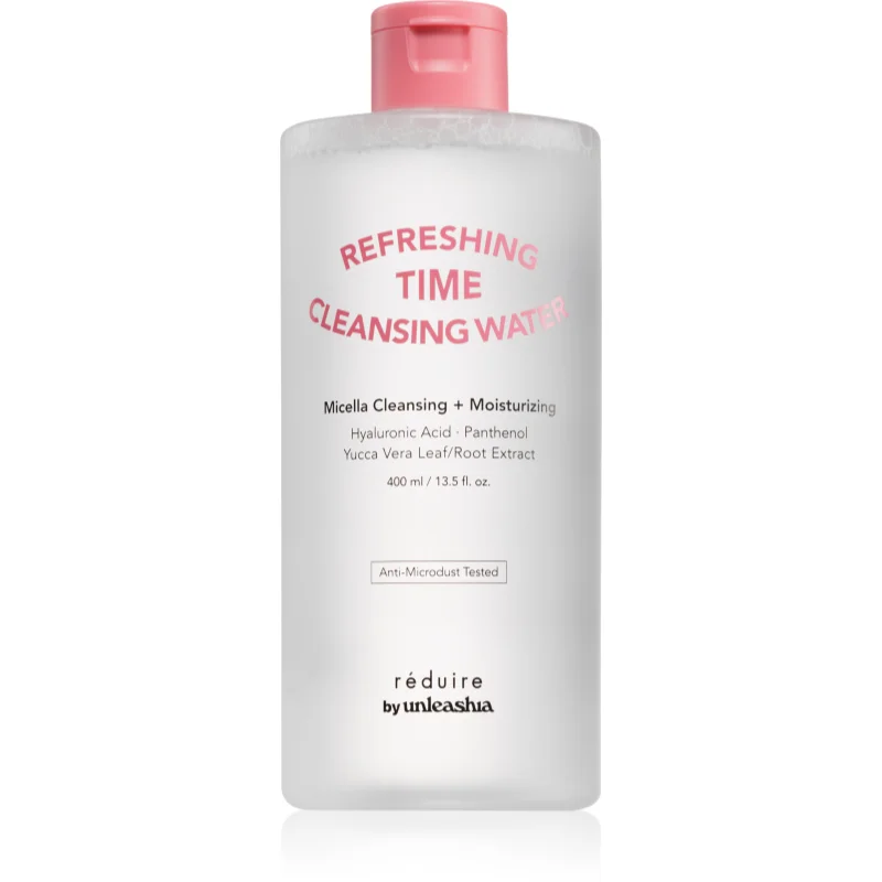 Unleashia Reduire Refreshing Time Cleansing Water успокояваща прочистваща вода с хиалуронова киселина - Грижа за лице - Сравни цени от 1 магазин с безплатна доставка