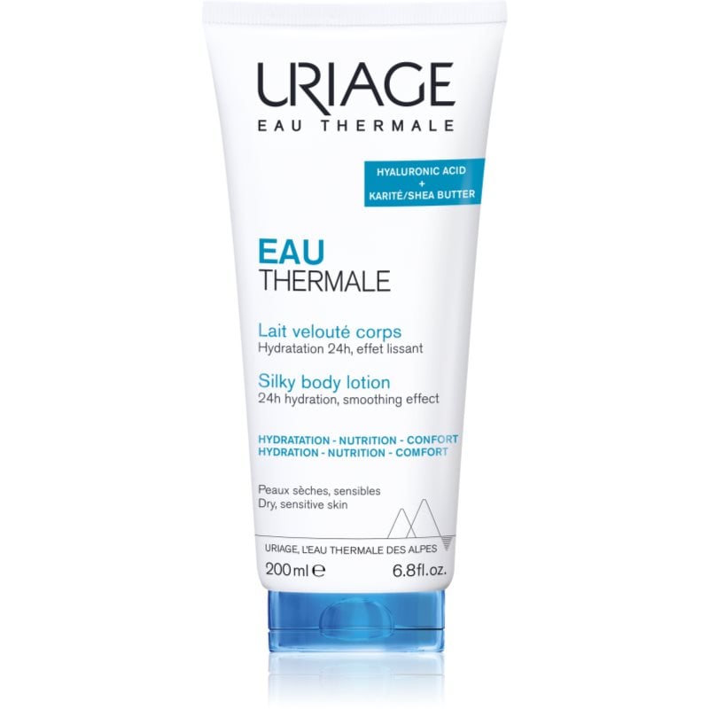 Uriage Eau Thermale Silky Body Lotion копринен лосион за тяло за суха и чувствителна кожа