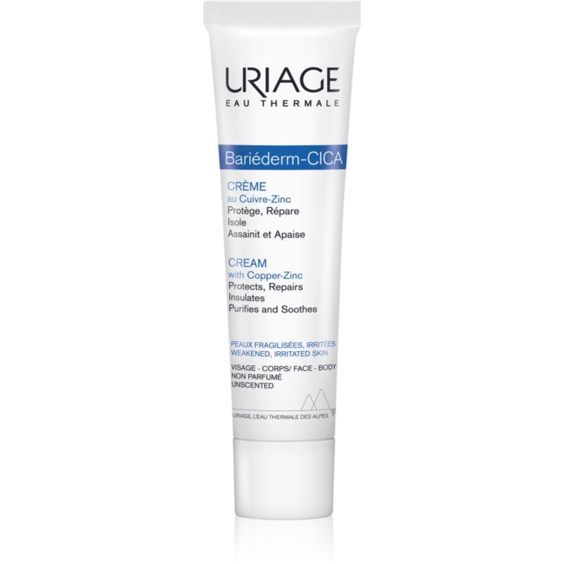 Uriage Bariéderm Cica-Cream with Copper-Zinc репариращ крем, съдържащ мед и цинк с пантенол - Грижа за лице - Сравни цени от 1 магазин с безплатна доставка