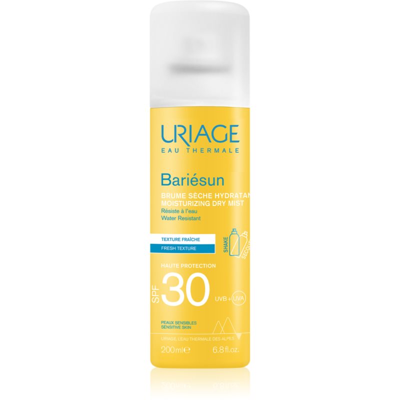 Uriage Bariésun Dry Mist SPF 30 слънцезащитна водоустойчива мъгла SPF 30 - Грижа за тяло - Сравни цени от 1 магазин с безплатна доставка