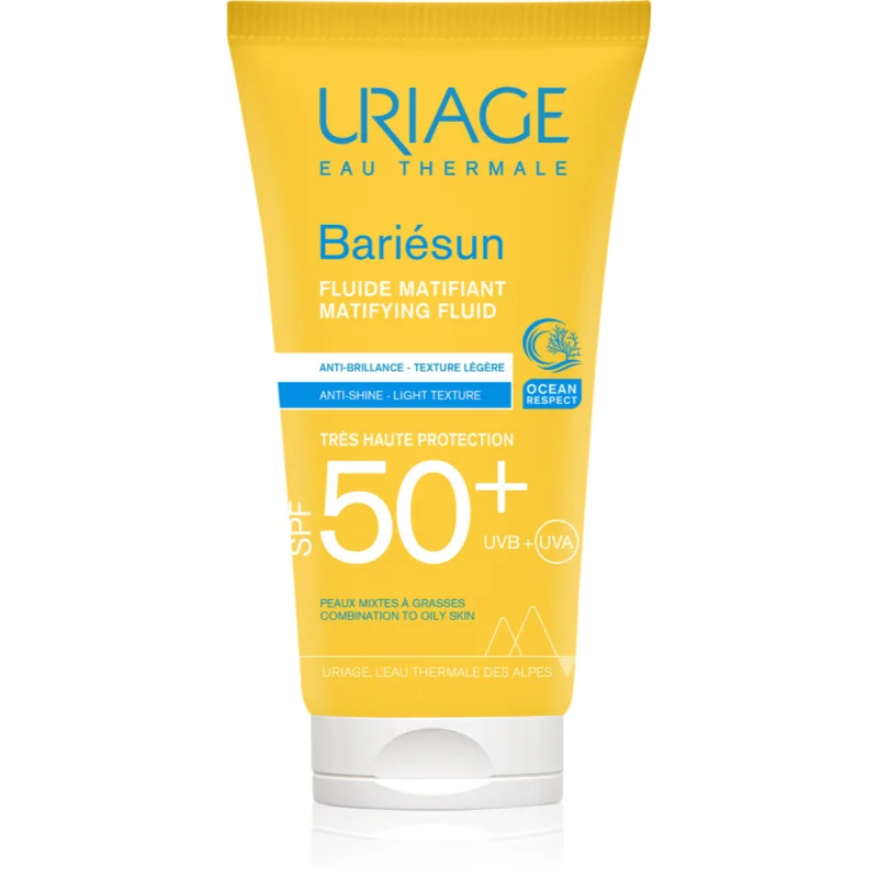 Uriage Bariésun Matifying Fluid SPF 50+ матиращ флуид с хидратиращ ефект SPF 50+ - Грижа за тяло - Сравни цени от 1 магазин с безплатна доставка