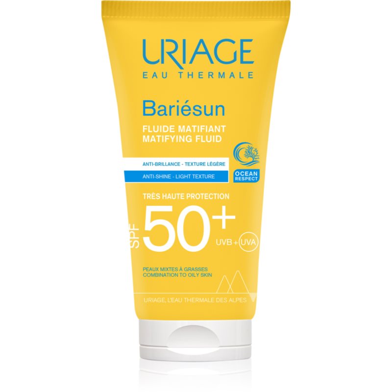 Uriage Bariésun Matifying Fluid SPF 50+ матиращ флуид с хидратиращ ефект SPF 50+ - Грижа за тяло - Сравни цени от 1 магазин с безплатна доставка