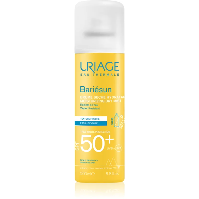 Uriage Bariésun Dry Mist SPF 50+ мъгла за тен в спрей SPF 50+ - Грижа за тяло - Сравни цени от 1 магазин с безплатна доставка