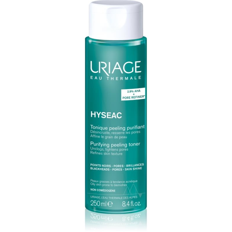 Uriage Hyseac Purifying Peeling Toner почистващ тоник за регулиране на себума и минимизиране на порите s AHA - Грижа за лице - Сравни цени от 1 магазин с безплатна доставка