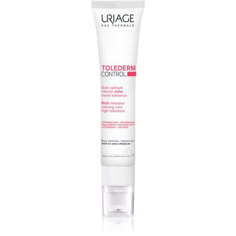 Uriage Toléderm Control Rich Soothing Care подхранващ успокояващ крем за чувствителна и нетолерантна кожа - Грижа за лице - Сравни цени от 1 магазин с безплатна доставка