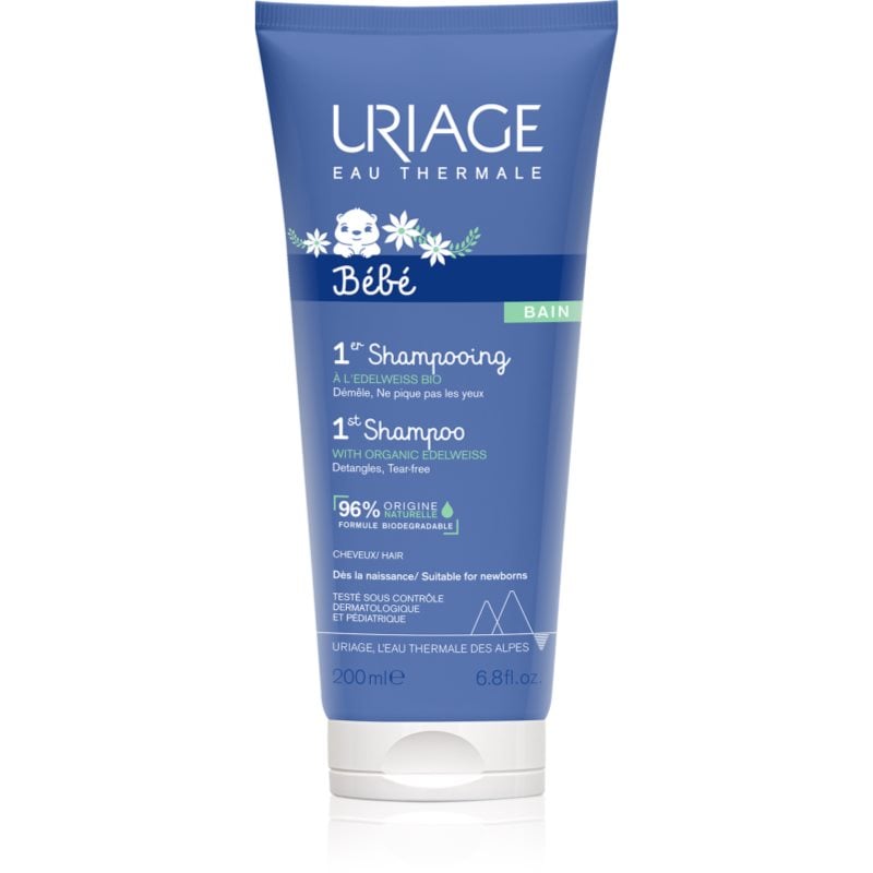 Uriage Bébé 1st Shampoo нежен детски шампоан за по-лесно разресване на косата