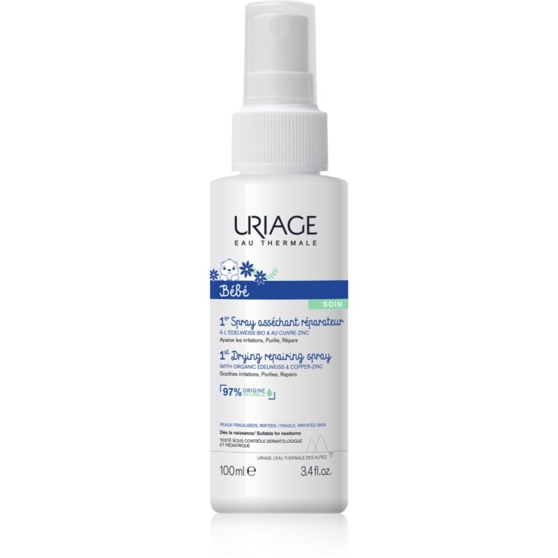 Uriage Bébé 1st Cu-Zn+ Drying Repairing Spray спрей против раздразнение - Грижа за лице - Сравни цени от 1 магазин с безплатна доставка