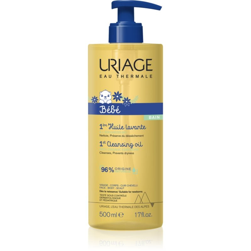 Uriage Bébé 1st Cleansing Oil подхранващо почистващо олио за деца