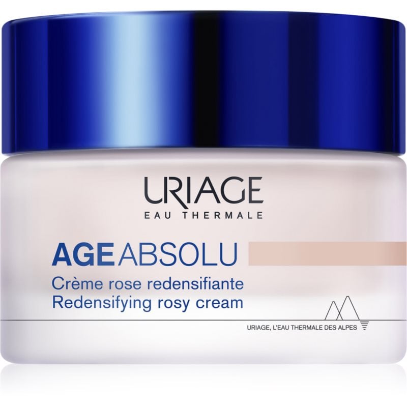 Uriage Age Absolu Redensifying Rosy Cream противобръчков озаряващ крем с лифтинг ефект с хиалуронова киселина