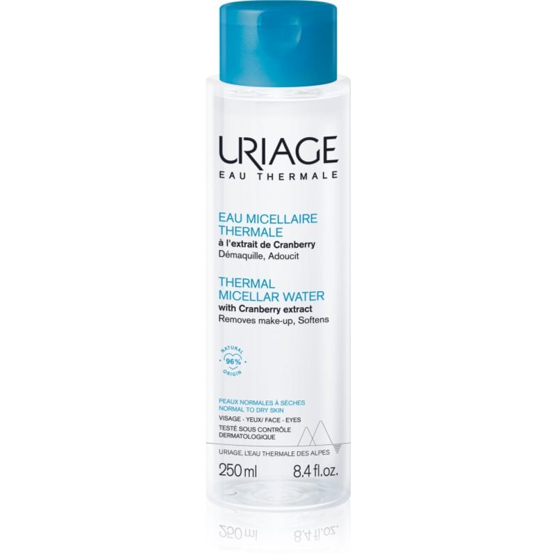 Uriage Hygiène Thermal Micellar Water - Normal to Dry Skin мицеларна почистваща вода за нормална към суха кожа