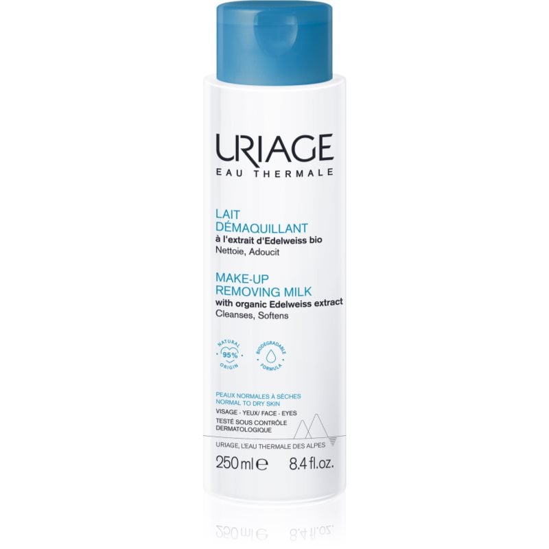 Uriage Eau Thermale Make-Up Removing Milk нежен лосион за почистване на грим за лице и очи
