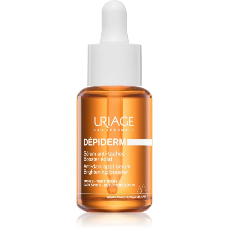 Uriage Dépiderm Anti-Dark Spot Brightening Booster Serum изсветляващ серум против пигментни петна за озаряване на лицето - Грижа за лице - Сравни цени от 1 магазин с безплатна доставка