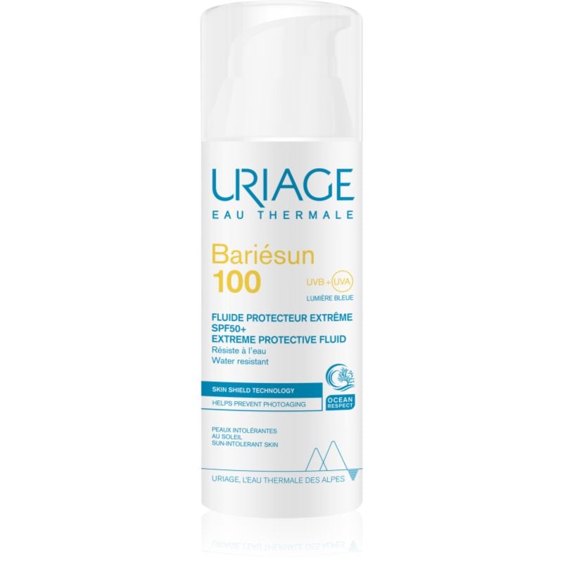 Uriage Bariésun 100 Extreme Protective Fluid SPF 50+ защитен флуид, за изключително чувствителна и нетолерантна кожа на лицето SPF 50+