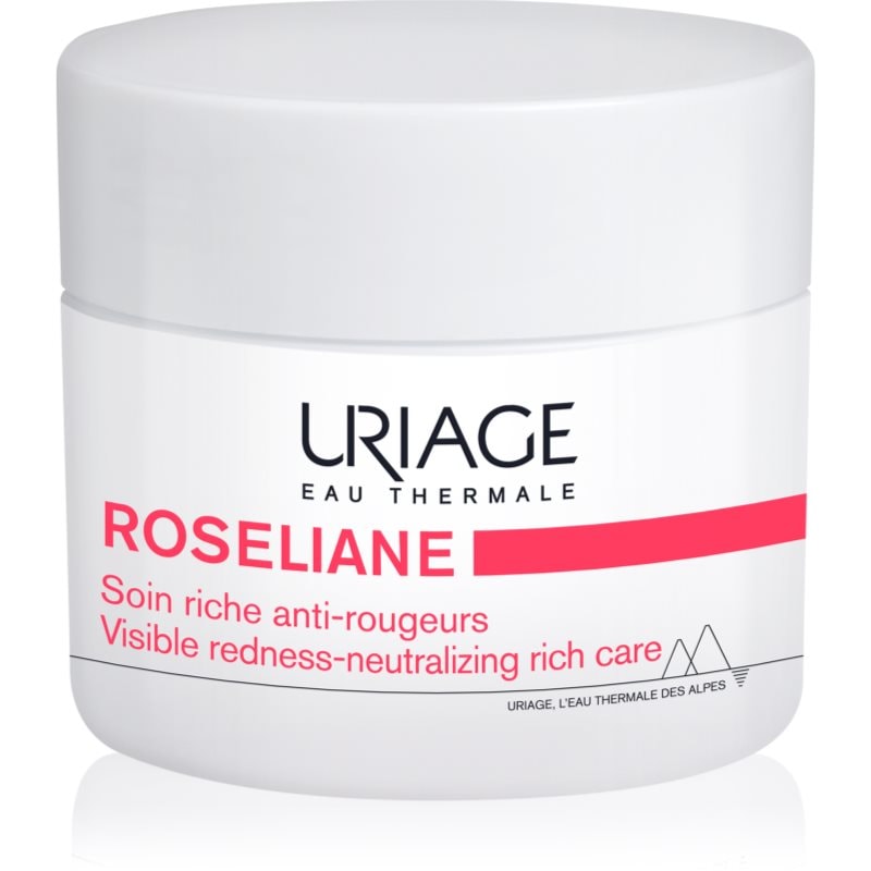 Uriage Roseliane Visible Redness-Neutralizing Rich Care успокояващ крем против зачервяване на кожата - Грижа за лице - Сравни цени от 1 магазин с безплатна доставка