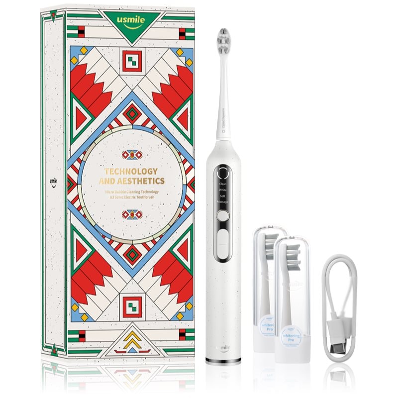 USMILE U3 звукова електрическа четка за зъби + 2 резервни глави Sunlight White - Електроуред - Сравни цени от 1 магазин с безплатна доставка
