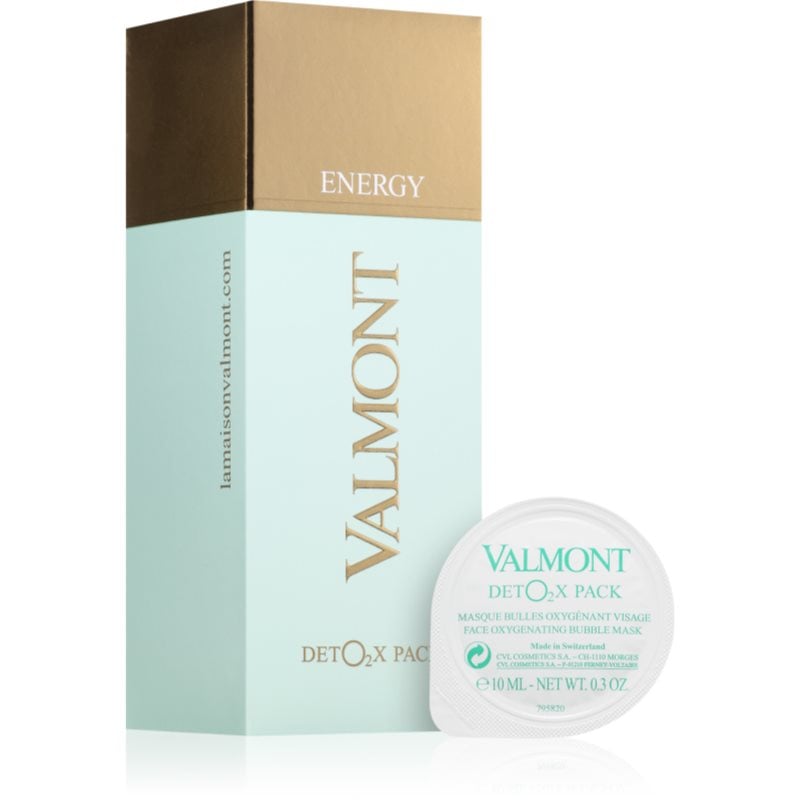 Valmont DetO2x Pack активна детоксикираща и озаряваща маска в капсули за всеки тип кожа на лицето 6x