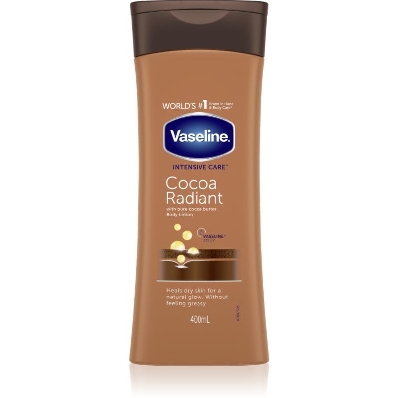 Vaseline Cocoa Radiant хидратиращо мляко за тяло с какаово масло