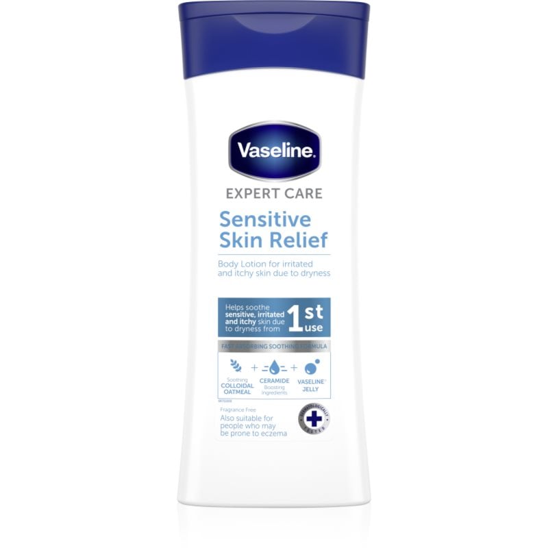 Vaseline Sensitive Skin Relief тоалетно мляко за тяло за чувствителна кожа
