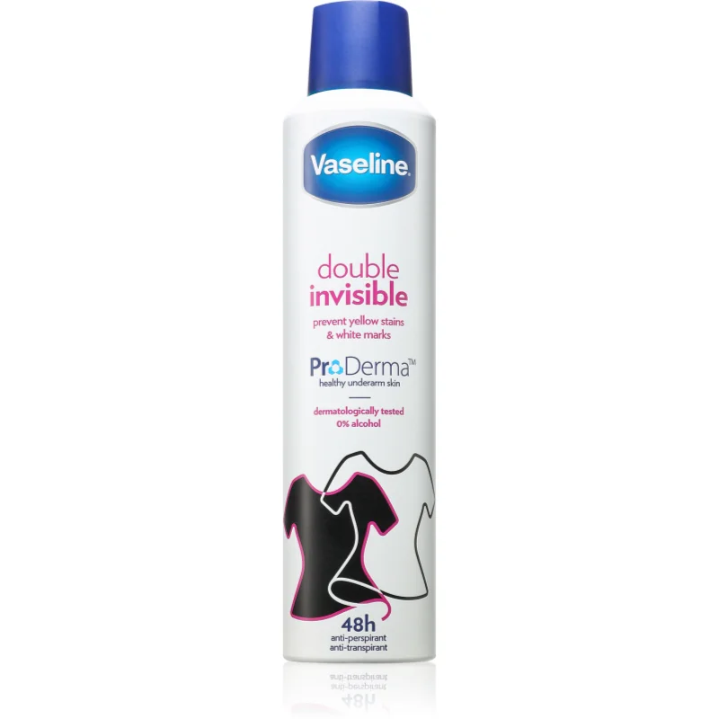 Vaseline Double Invisible Antiperspirant антиперспирант-спрей срещу бели петна