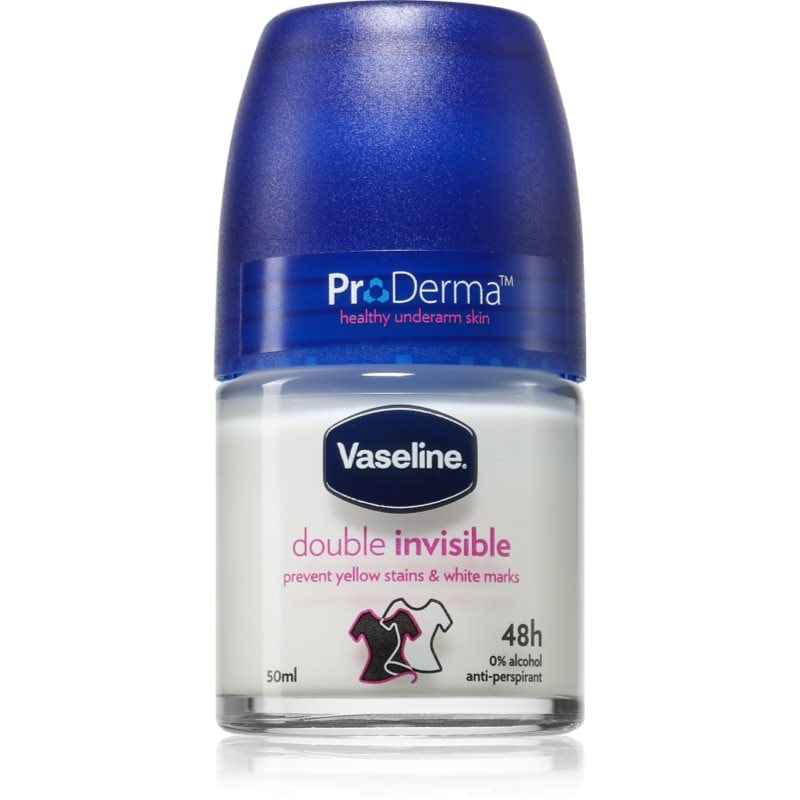 Vaseline Double Invisible Roll-On рол- он против изпотяване срещу бели и жълти петна - Грижа за тяло - Сравни цени от 1 магазин с безплатна доставка
