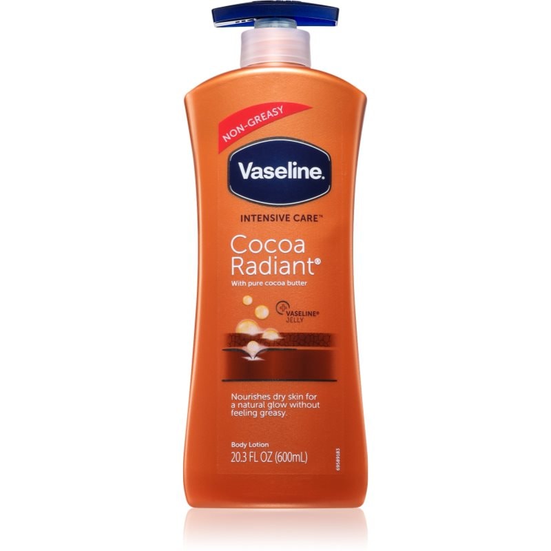 Vaseline Cocoa Radiant Body Lotion тоалетно мляко за тяло за суха кожа - Грижа за тяло - Сравни цени от 1 магазин с безплатна доставка