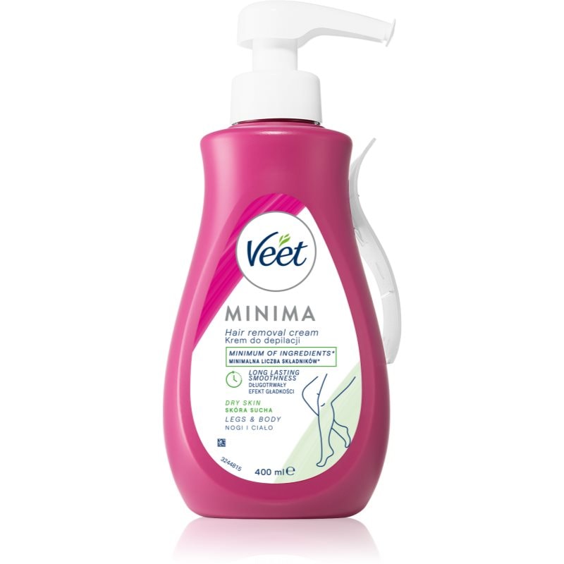 Veet Veet Minima Dry Skin хидратиращ крем- депилатор за суха кожа - Унисекс парфюм 400мл - Сравни цени от 1 магазин с безплатна доставка