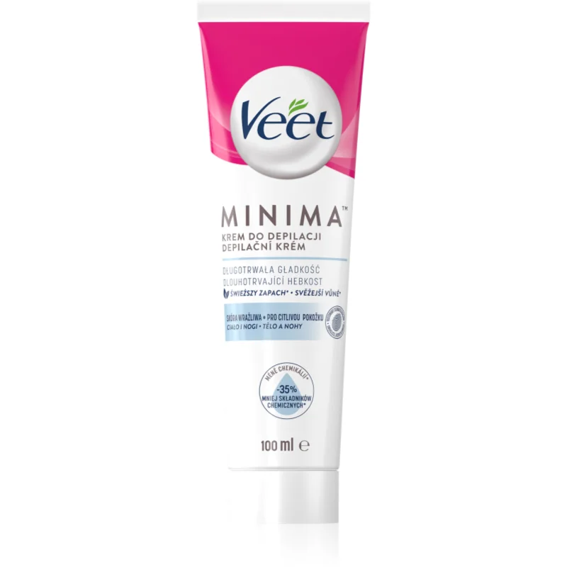 Veet Minima Sensitive Skin крем за депилация за чувствителна кожа алое вера и витамин Е