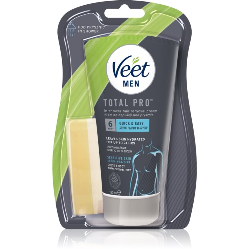 Veet MEN крем за депилация за под душа за чувствителна кожа за мъже - Грижа за тяло - Сравни цени от 1 магазин с безплатна доставка