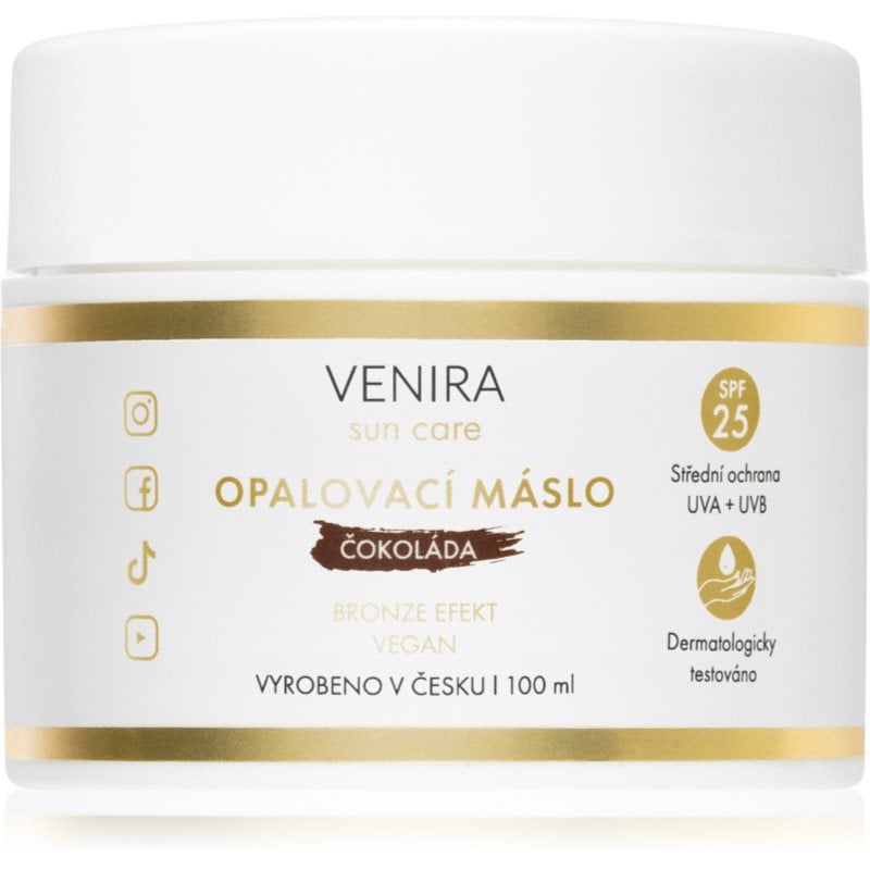 Venira Tan Body Butter Bronze слънцезащитно масло Chocolate