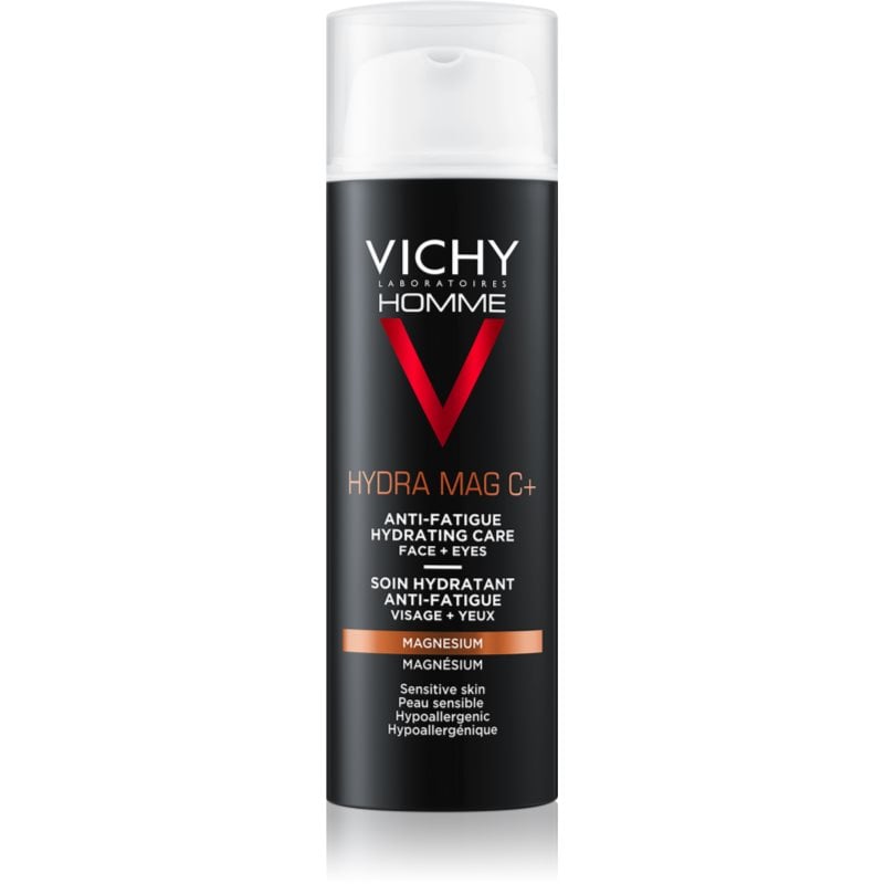 Vichy Homme Hydra-Mag C хидратираща грижа против признаци на умора за лице и околоочната област