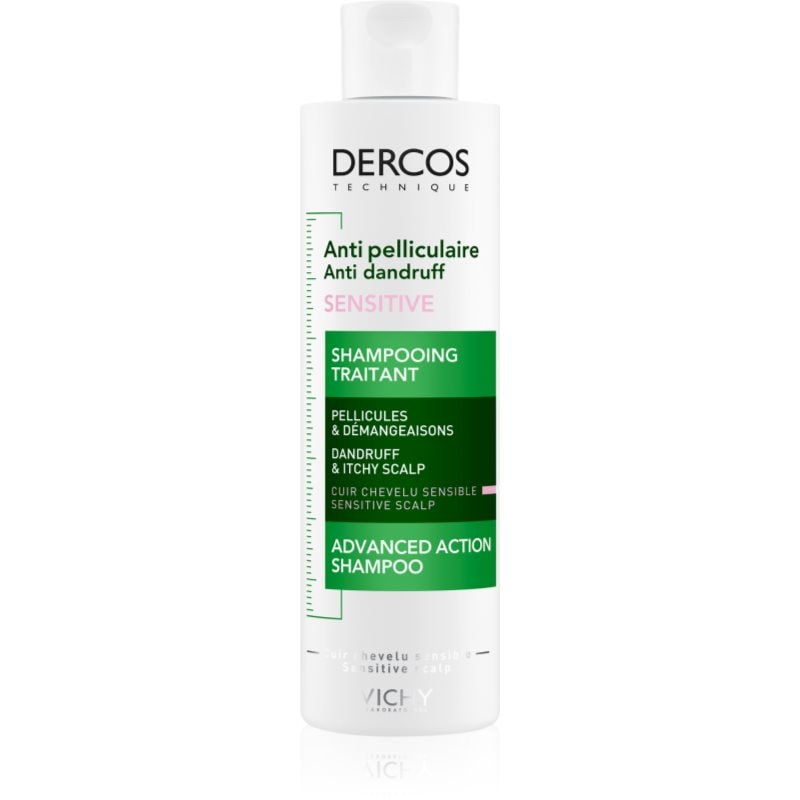 Vichy Dercos Anti-Dandruff Sensitive шампоан, успокояващ чувствителната кожа против пърхот - Грижа за коса - Сравни цени от 1 магазин с безплатна доставка