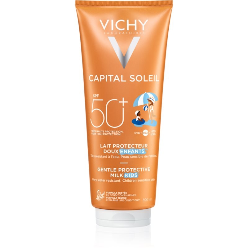 Vichy Capital Soleil Gentle Milk защитно мляко за лице и тяло за деца SPF 50 - Грижа за тяло - Сравни цени от 1 магазин с безплатна доставка