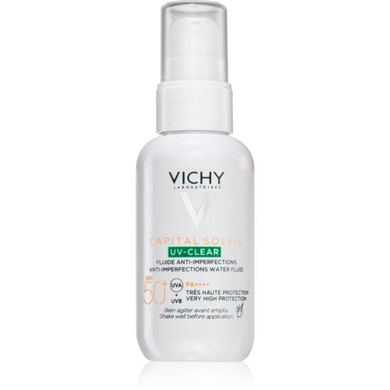 Vichy Capital Soleil UV-Clear грижа против бръчки за мазна кожа склонна към акне SPF 50+