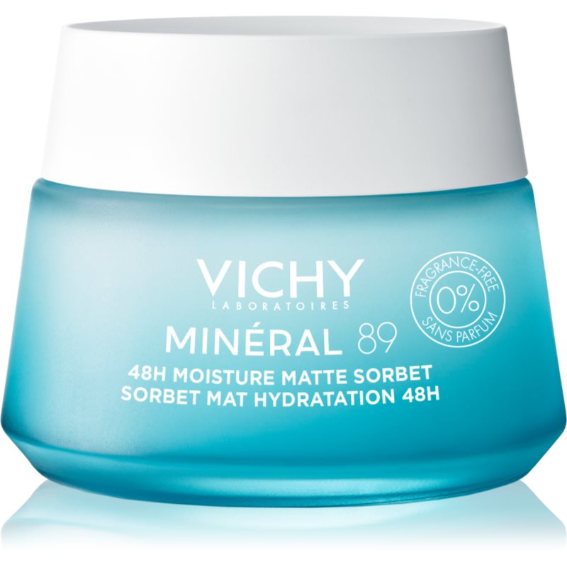 Vichy Minéral 89 Moisture Matte Sorbet крем сорбе за смесена и мазна кожа без парфюм - Грижа за лице - Сравни цени от 1 магазин с безплатна доставка